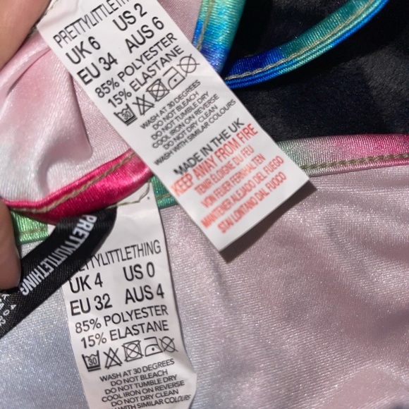 Multiple Abstract Print Triangle Bikini - Picture 5 of 5